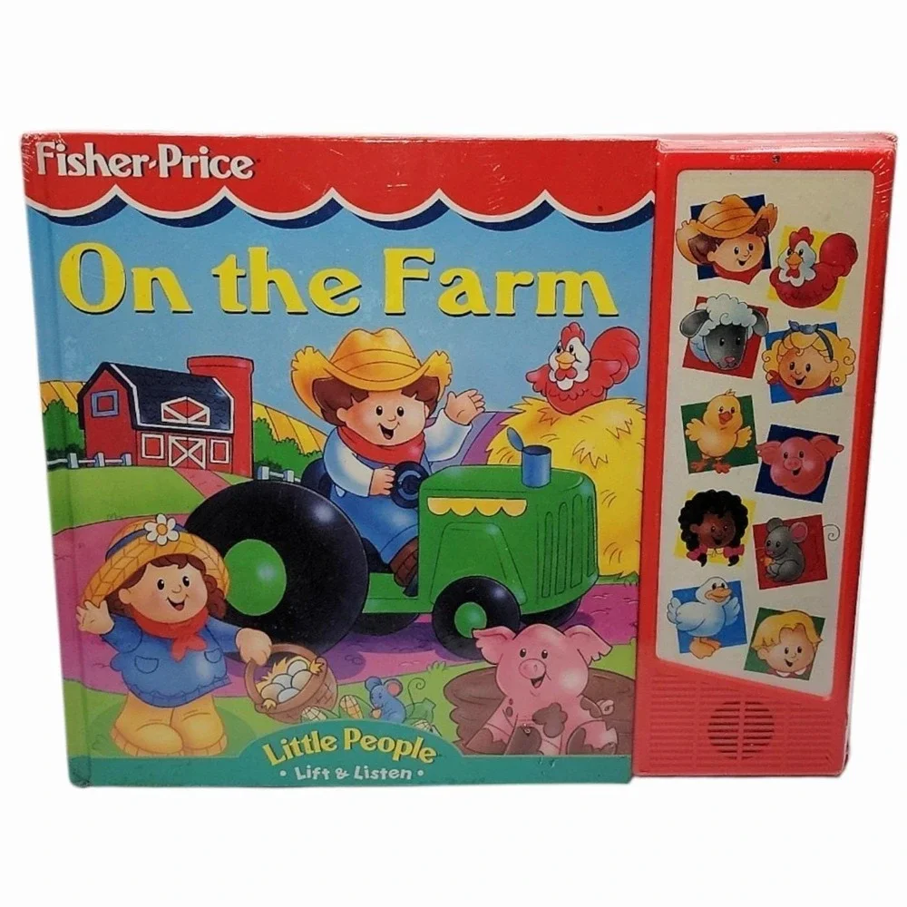 Vintage‎ Fisher Price Little People On The Farm Lift & Listen Sound Book NEW